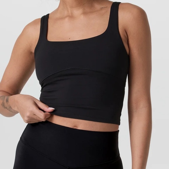 Vuori AllTheForm Support Cropped Tank Top Black Sz XL VW1207 - Picture 8 of 9